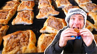 Iconic LEBANESE LAMB PIES in Baalbek - ANCIENT TEMPLE RUINS in Lebanon!!