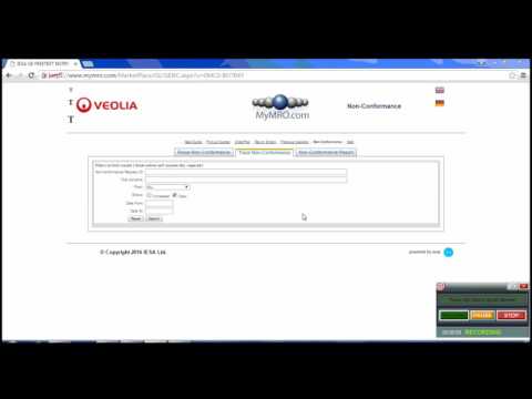 MyMRO Non-Conformance