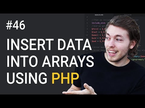 46: Insert data into array in PHP - PHP tutorial