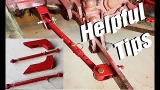 Make TRACTOR STABILIZER BARS and BRACKETS