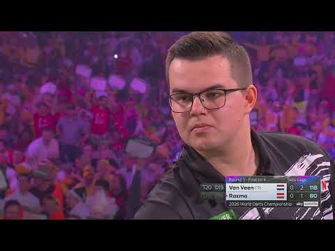 "STAND UP IF YOU LOVE THE DARTS" MADARS RAZMA VS GIAN VAN VEEN 2026 WORLD DARTS CHAMPIONSHIP