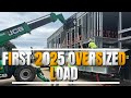 FIRST OVERSIZED LOAD IN 2025 NON CDL HOTSHOT GA TO SC Trucking Noncdlhotshot Truckfreight