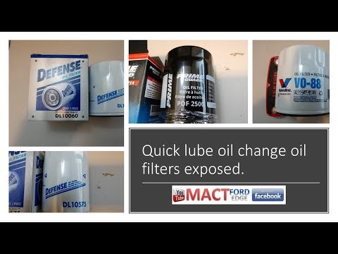 Quick lube shop oil filters exposed