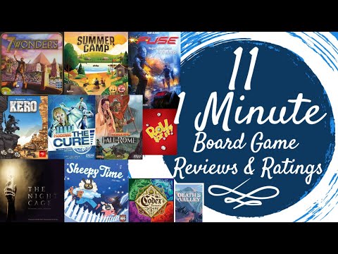 R & R: 11 Board Game Reviews in 11 Minutes