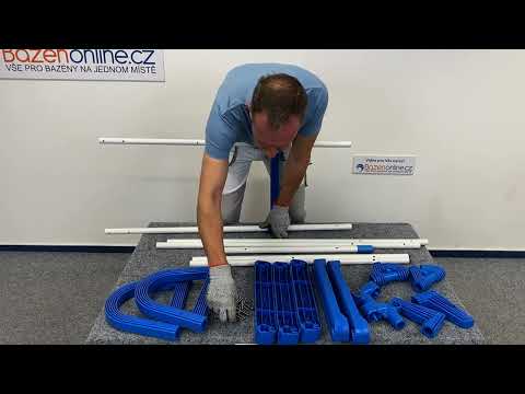 Лестница Mountfield Azuro Safety (4+4 ступени) для сборных наземных бассейнов высотой 1,2 м - фото 1 - id-p2116042800