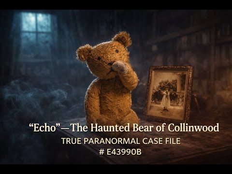 🗂️🏚️🖤 👁️🧸🕰️⚠️ “Echo”~ The Haunted Bear of Collinwood True Paranormal Case file number  E43990B
