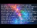 RUN AND HIDE BY SABRINA CARPENTER Lyrics Video