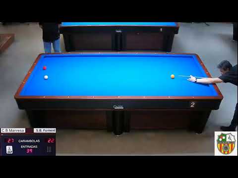 LLIGA CATALANA 3 BANDES 2ª. DIV  -  S.B. FOMENT MOLINS B  vs  C.B. MANRESA A