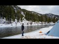 Winter Fly Fishing & Camping in the Idaho Mountains