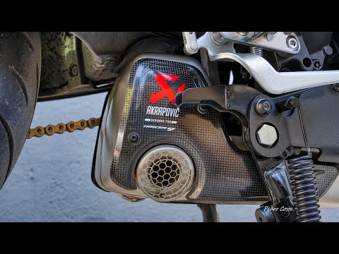 Yamaha Tracer 9 GT+ 2025 Akrapovic Full Exhaust System vs Stock Exhaust