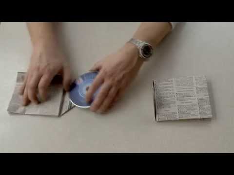 CD-/ DVD- Doppelhüllen aus einem Blatt Papier