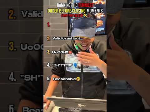 Ranking The Funniest Order Before Closing Moments 🤣