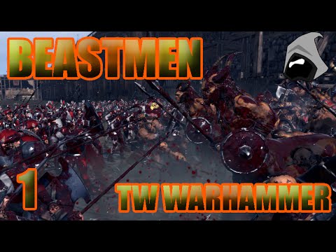 Ep1 ONE EYE OR DIE - Khazrak Beastmen Total War WARHAMMER Campaign (modded)