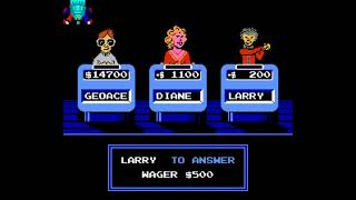 NES Game:  Jeopardy! (1987 GameTek, Inc.)