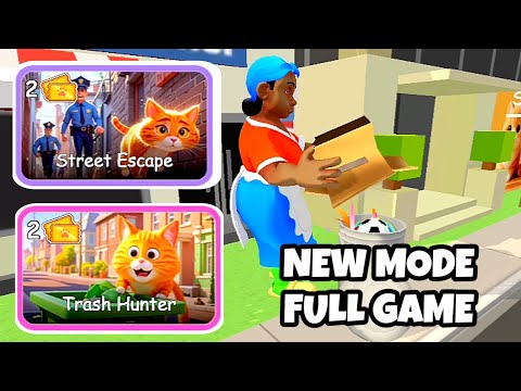 Cat prank pet chaos new mode full gameplay street escape/trash hunter