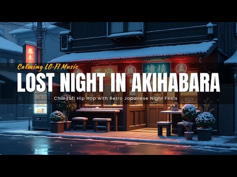 Lost in Akihabara ✨ Chill Lofi Hip Hop with Retro Japanese Night Feels 🎼