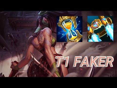 T1 Faker Akali Mid VS Twisted Fate | KR Master Patch 13.24