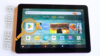 How To EASILY Download Google Play Store On Latest Amazon Fire 8 Tablet!