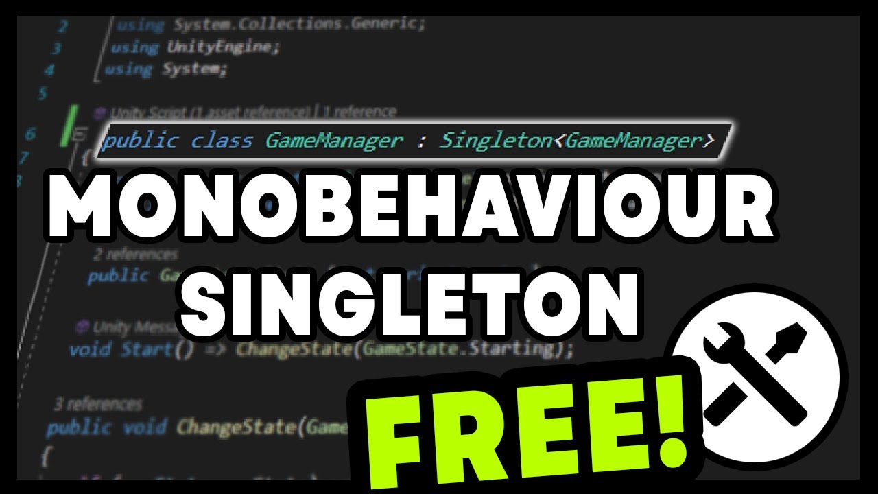 Free Unity Tool - Monobehaviour Singleton Instance