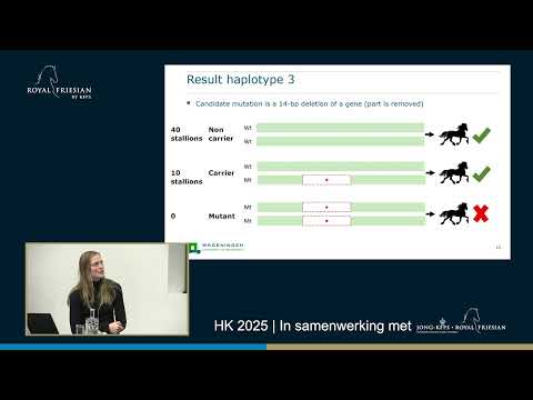 Clinic HK2025 | Breeding research Conservation of the Friesian Horse | Marije Steensma