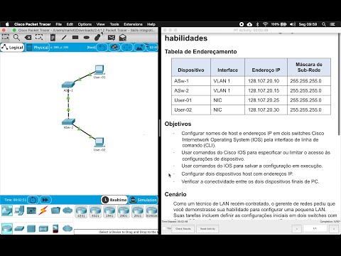 CCNA1v6 - Resolução do Packet Tracer 2.4.1.2
