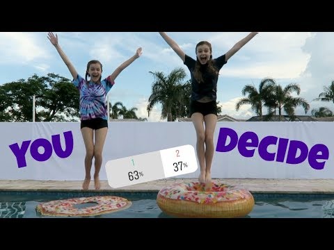 Don't Choose the Wrong Pool Float (You Decide) ~ Jacy and Kacy