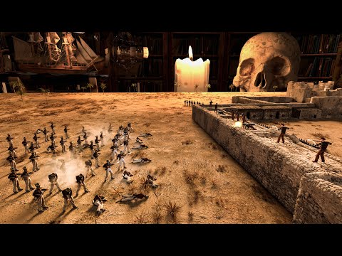 The Battle of the Alamo - TEXAS VS MEXICO - 3D BATTLE ANIMATION
