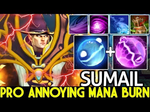 SUMAIL [Invoker] Annoying Mana Burn Combo Beautiful Plays 7.22 Dota 2