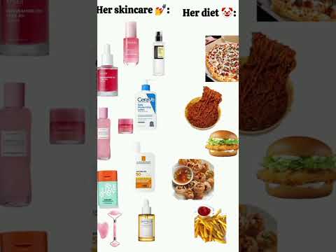 Invests thousands on skincare 💅, but lives on fries and pizza ..🫣 balance is key, right?  #girlmath