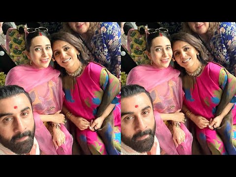 Karisma Kapoor looks stunning at her New Look after Marriage at her house with Alia Bhatt & Ranbir