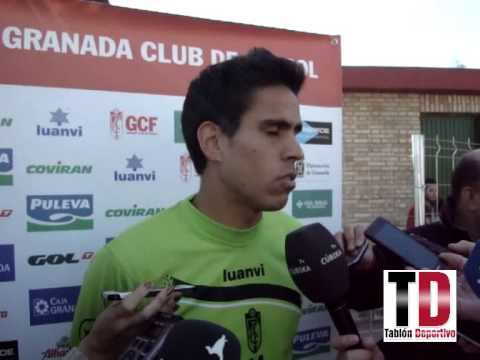 Rueda de prensa de Recio, jugador del GranadaCF.