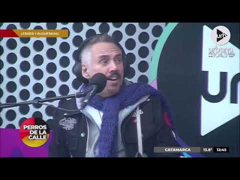 Alejandro Lerner y Rusherking en el programa radial Perros de la calle Junio 2022. Amarte así