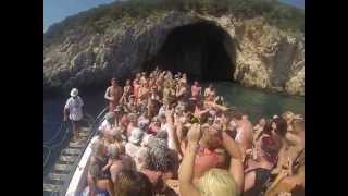 preview picture of video 'Kavos Booze Cruise 2013 @kavoscruises with DJ Jonh Gillan @gopro'