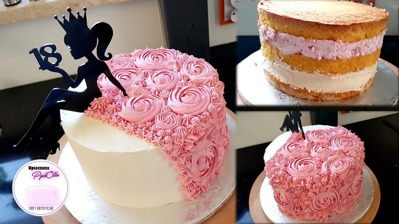 Tort z kobietą na 18-tkę, dama z suknią SZYBKA INSTRUKCJA nr 2 | Cake for a woman, lady with a dress