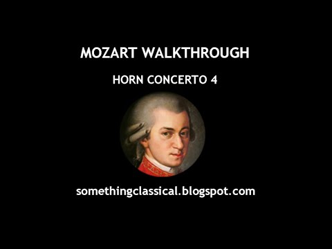 MOZART - HORN CONCERTO 4 (full analysis)