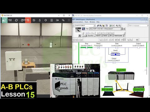 Allen Bradley PLC with Factory I/O | RSLogix 5000 Tutorial  | Lesson 15