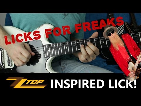 ZZ Top Inspired lick !!! Lesson and Tutorial