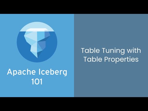 Table Tuning for Apache Iceberg - Table Properties Explained (Course #8)