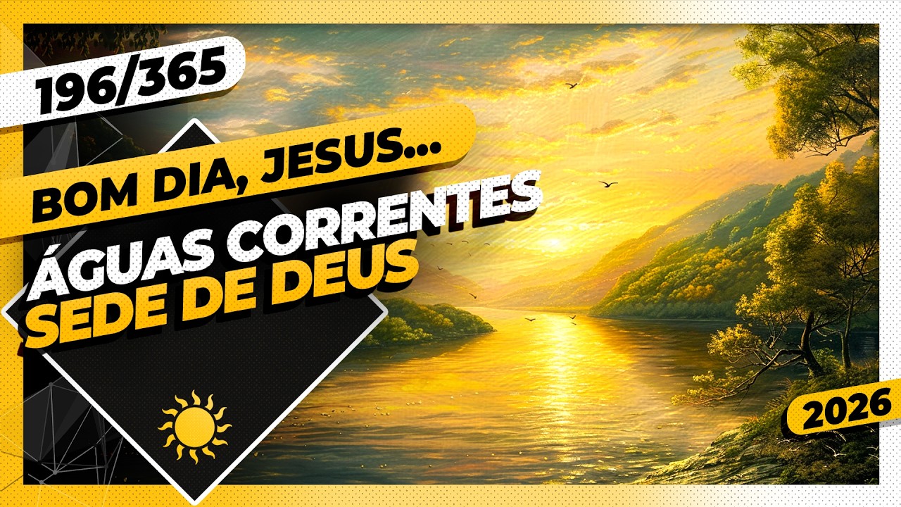 ÁGUAS CORRENTES: SEDE DE DEUS - Bom dia, Jesus! 196/365 (2026)
