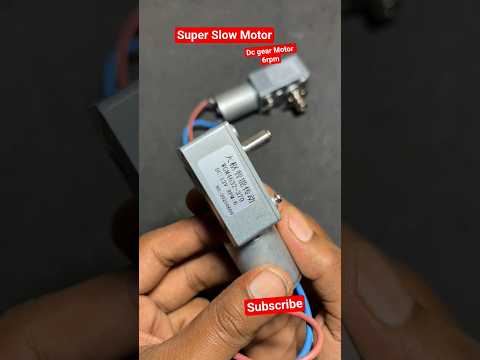 Amazing Gear Motor 😱 6 RPM Super  Slow Dc Motor | High torque Gear Motor #short #shorts #gearmotor