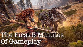 Horizon Zero Dawn - The First 5 Minutes Of Gameplay - PS4, PS5, PC