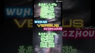 武漢vs広州 都会度対決#地理系を救おう #地理系 #地理系みんなで団結しよう #地理系を終わらせない