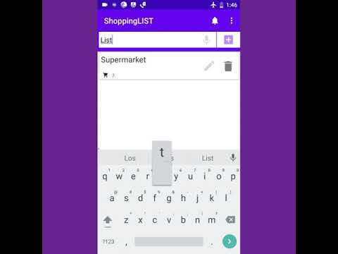 Grocery Shopping Multi List Video