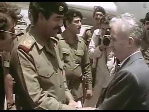 Nicolae Ceausescu meets Saddam Hussien (June 13th, 1982)