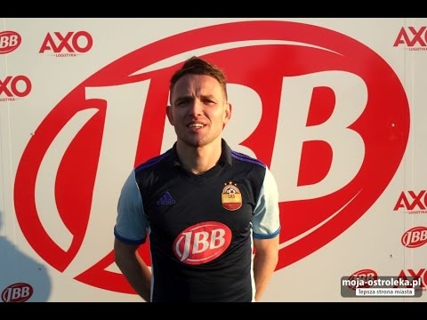 Bramka Daniela Wargulewskiego (Tęcza JBB) w meczu z Wkrą Żuromin