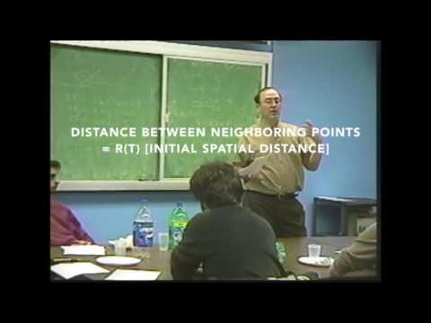 Arriving heuristically at the flat -space FRW metric.