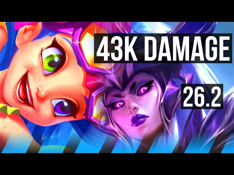 ZOE vs SYNDRA (MID) | Good KDA: 18/1/8, 43K damage | KR Master | 26.2