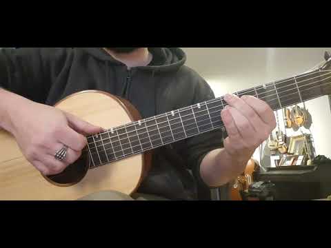 Guitar: Walking bass lines with 7th chords - lesson