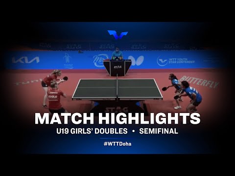 Diya Parag C./Swastika G. vs Linda Zaderova/Hana A. | WTT Youth Star Contender Tunis (U19 GD 1/2)