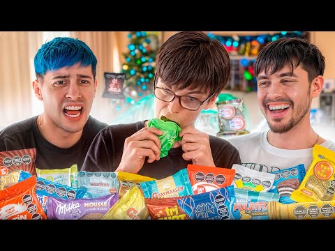 TRYING ARGENTINE ALFAJORES!! - Thiago, Robleis and Rushlai 😎